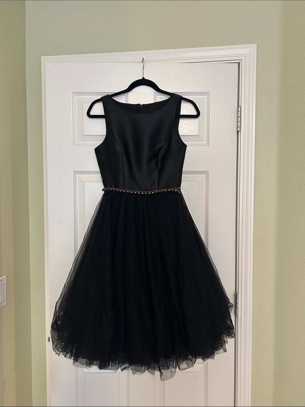 MacDuggal Black Tulle Dress
